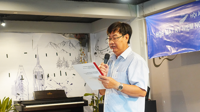 Chi hội NSVN Thành phố Cần Thơ gặp mặt mừng ngày Âm nhạc Việt Nam (Ảnh: Thế Long)